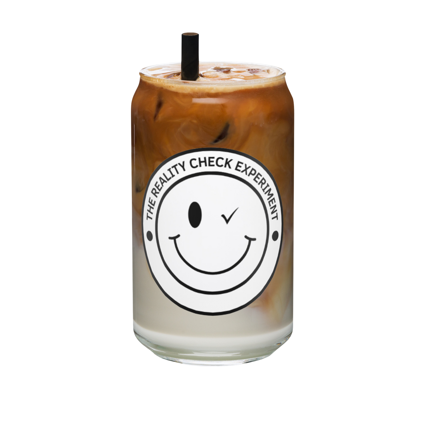 Smiley Can-shaped glass