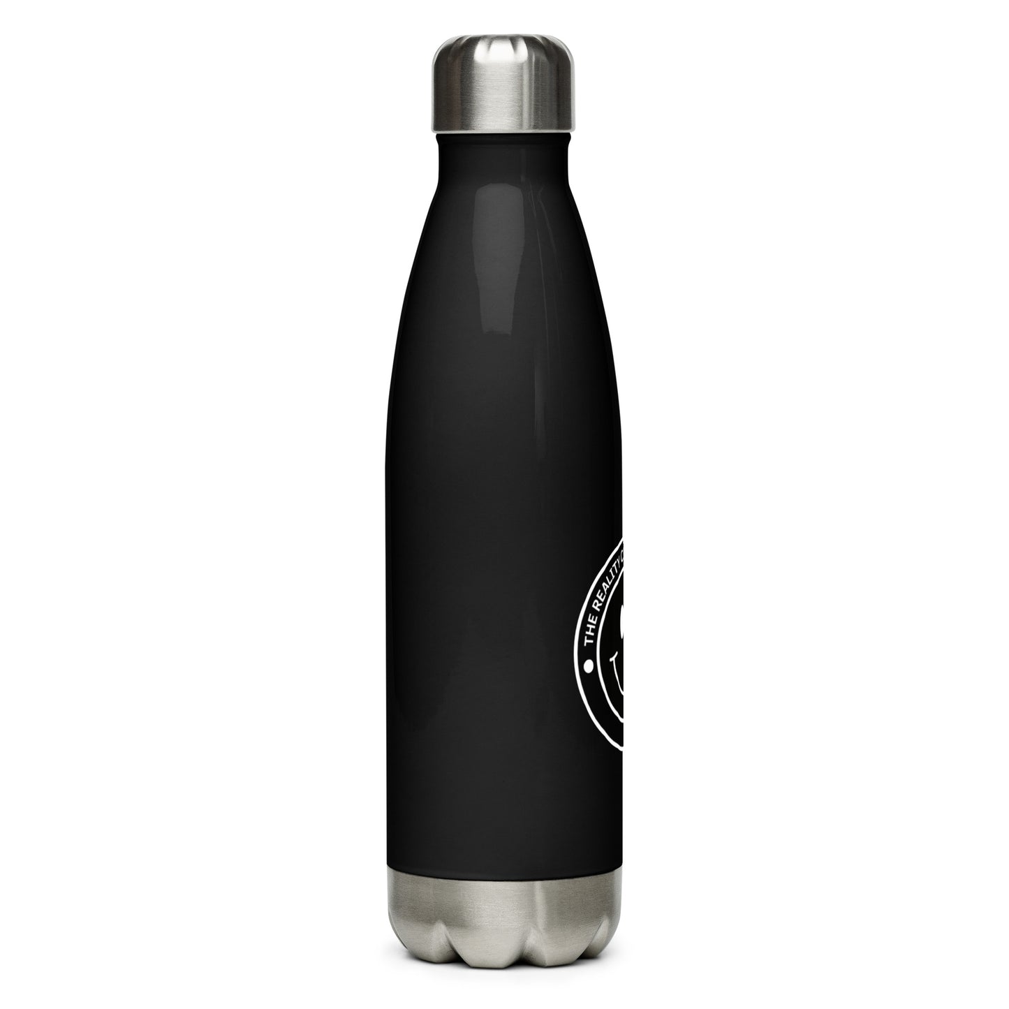 Stainless steel smiley water bottle