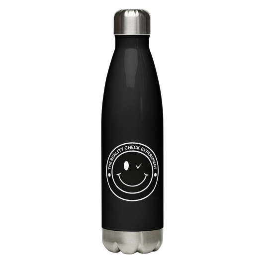 Stainless steel smiley water bottle