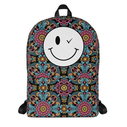 Boho Smiley Backpack