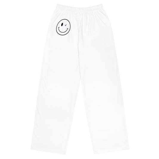 Smiley unisex wide-leg pants