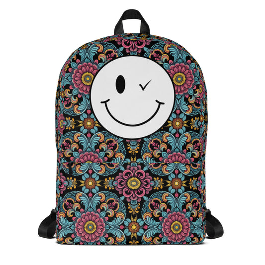 Boho Smiley Backpack