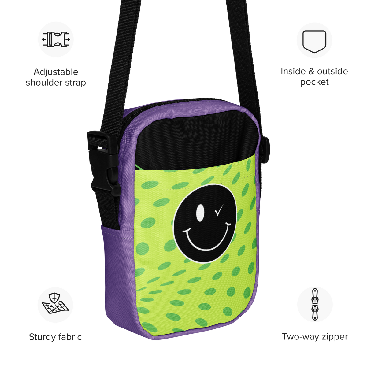 Smiley Crossbody Bag