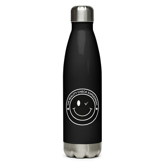 Stainless steel smiley water bottle